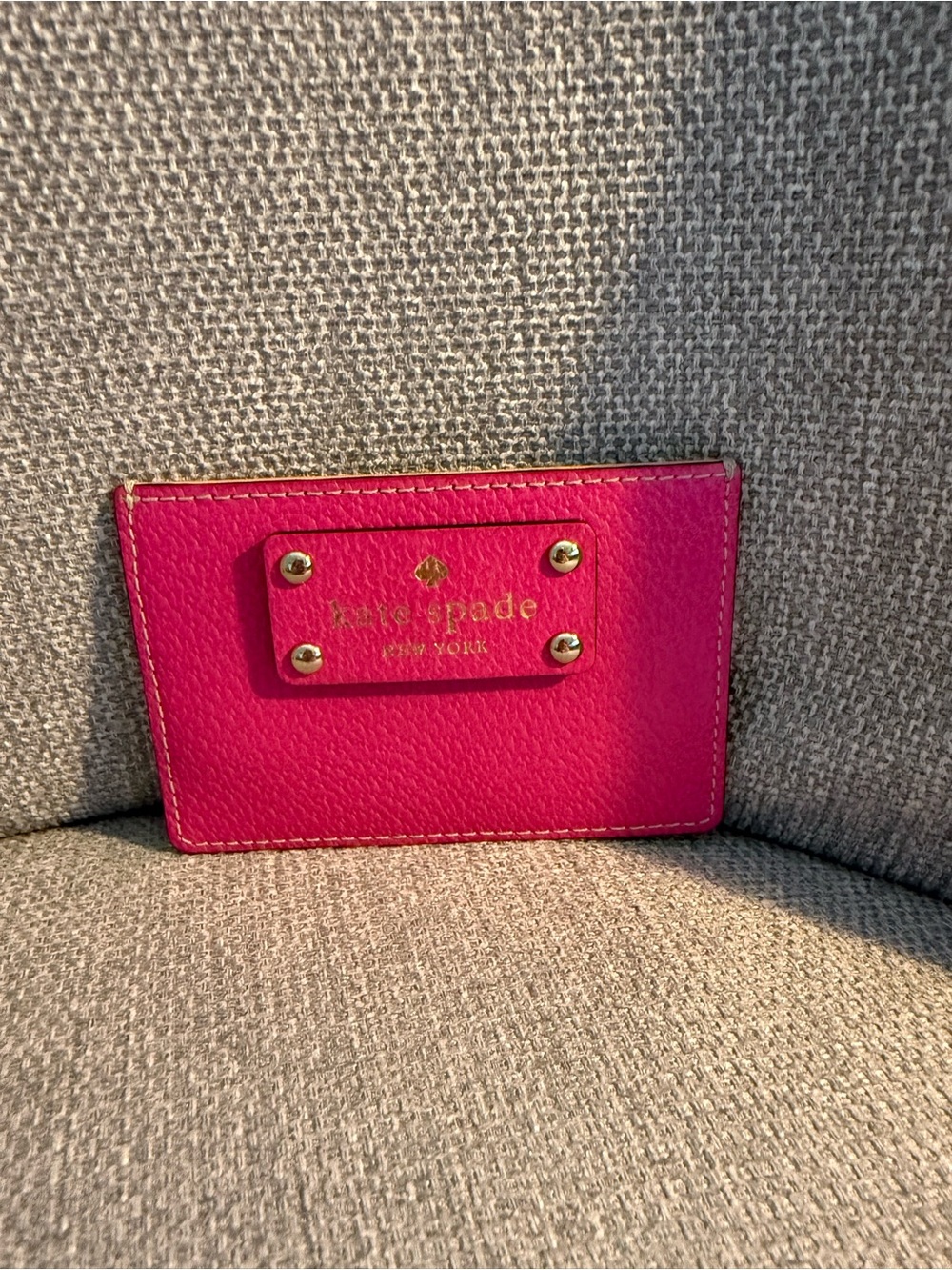 Kate Spade Hot Pink Leather Card Holder